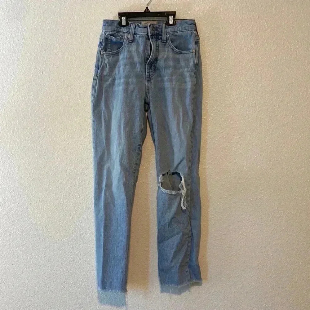 Madewell the perfect vintage jean wide leg distressed cutoffs